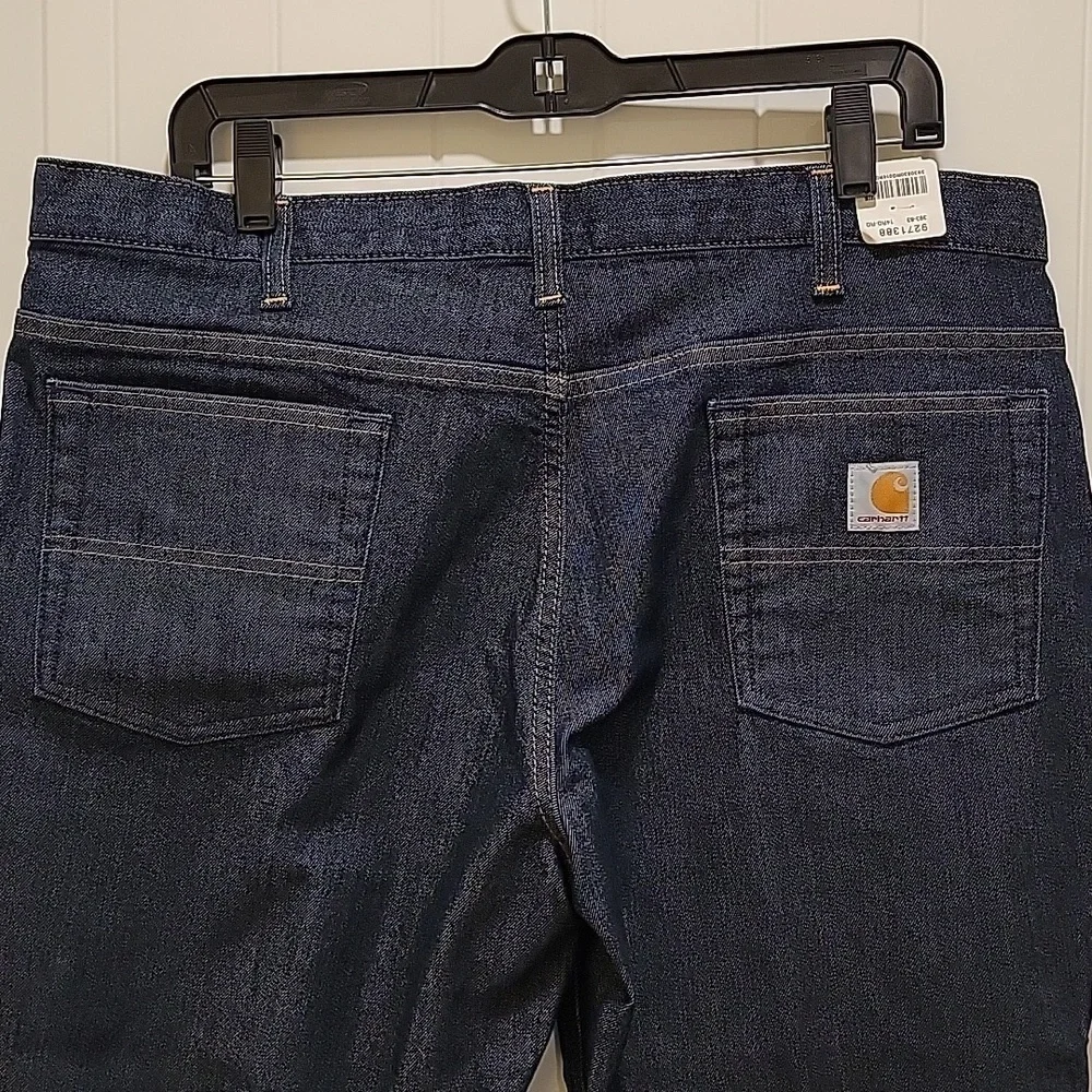 Carhartt Relaxed Fit Dark Blue Denim Jeans Size14 NWT - Picture 4 of 9
